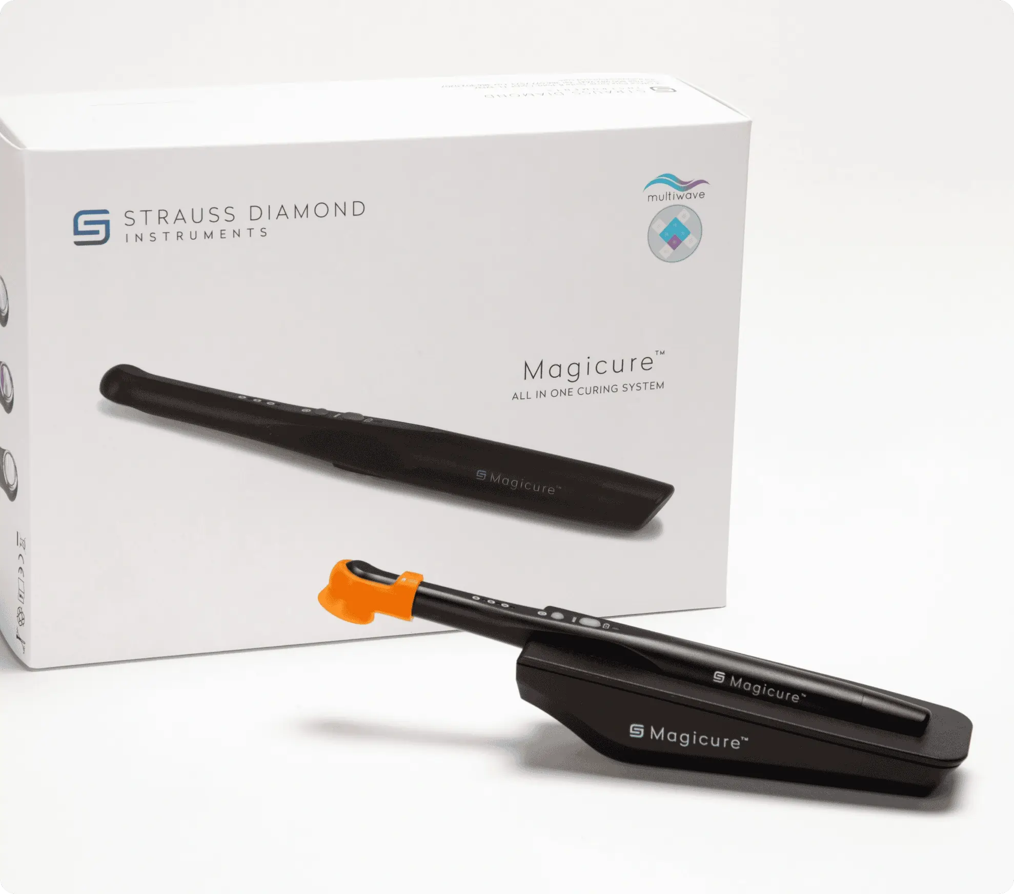 Cordless prophy handpiece internal components — assembly view